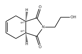 1H-Isoindole-1,3(2H)-dione, 3a,4,7,7a-tetrahydro-2-(2-hydroxyethyl)-, (3aR,7aS)-rel- Structure