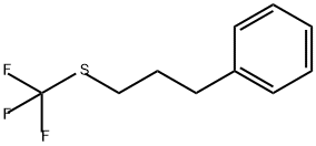 Benzene, [3-[(trifluoromethyl)thio]propyl]- Structure