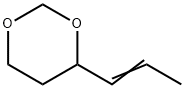1,3-Dioxane, 4-(1-propen-1-yl)- Structure