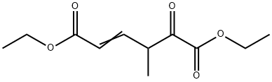 2-Hexenedioic acid, 4-methyl-5-oxo-, 1,6-diethyl ester Structure