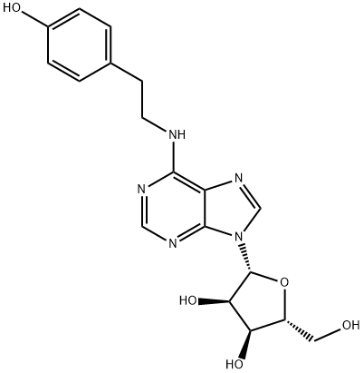 N6-(P-HYDROXYPHENETHYL)-ADENOSINE) Struktur
