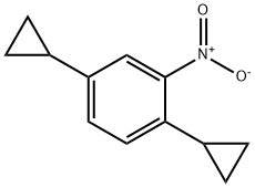 Benzene, 1,4-dicyclopropyl-2-nitro- Struktur