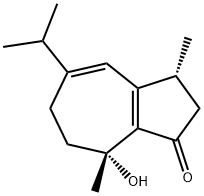 1(2H)-Azulenone, 3,6,7,8-tetrahydro-8-hydroxy-3,8-dimethyl-5-(1-methylethyl)-, (3R,8R)- Structure