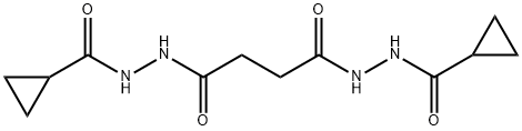 N'1,N'4-bis(cyclopropylcarbonyl)succinohydrazide Structure