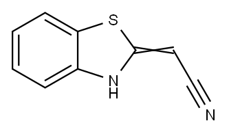 delta2,alpha-Benzothiazolineacetonitrile (8CI) 结构式