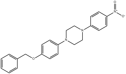 Piperazine, 1-(4-nitrophenyl)-4-[4-(phenylmethoxy)phenyl]-