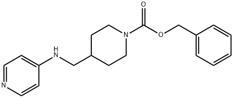 N-[(1-CBZ-4-哌啶基)甲基]吡啶-4-胺 结构式