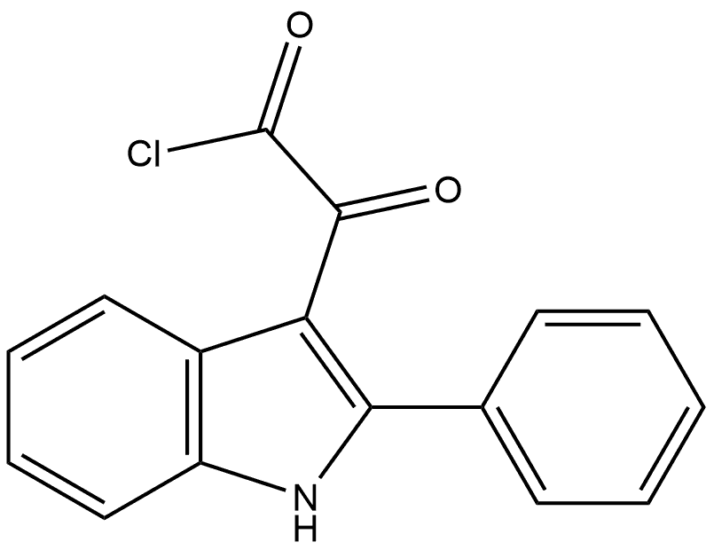1H-Indole-3-acetyl chloride, α-oxo-2-phenyl- 结构式