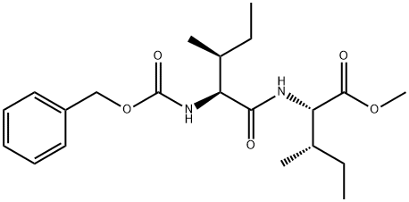 L-Isoleucine, N-[N-[(phenylmethoxy)carbonyl]-L-isoleucyl]-, methyl ester (9CI) Struktur