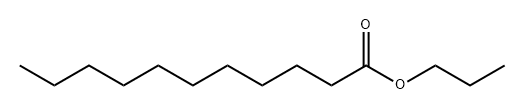 ウンデカン酸プロピル 化学構造式