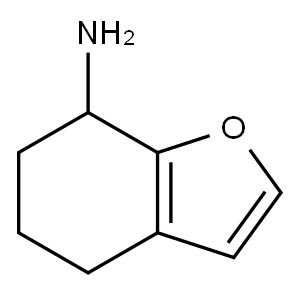 7-Benzofuranamine, 4,5,6,7-tetrahydro- Structure