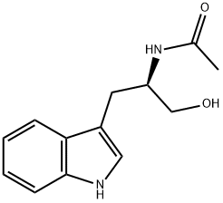 Acetamide, N-[2-hydroxy-1-(1H-indol-3-ylmethyl)ethyl]-, (R)- (9CI) Structure