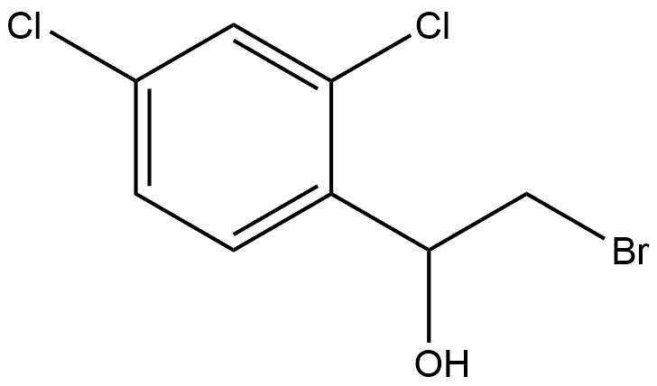 α-(Bromomethyl)-2,4-dichlorobenzenemethanol, 53066-15-2, 结构式