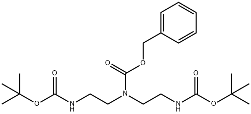 N1-CBZ-N2-BOC-N1-[2-(BOC-氨基)乙基]-1,2-乙二胺, 533903-25-2, 结构式