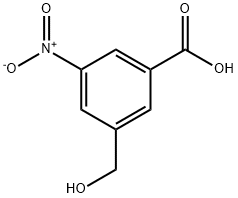 3-(羟甲基)-5-硝基苯甲酸 结构式