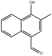 1-Naphthalenecarboxaldehyde, 4-hydroxy-3-methyl- Struktur