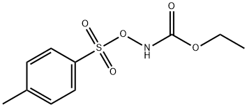 Benzenesulfonic acid, 4-methyl-, (ethoxycarbonyl)azanyl ester Structure