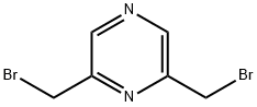 Pyrazine, 2,6-bis(bromomethyl)- 结构式