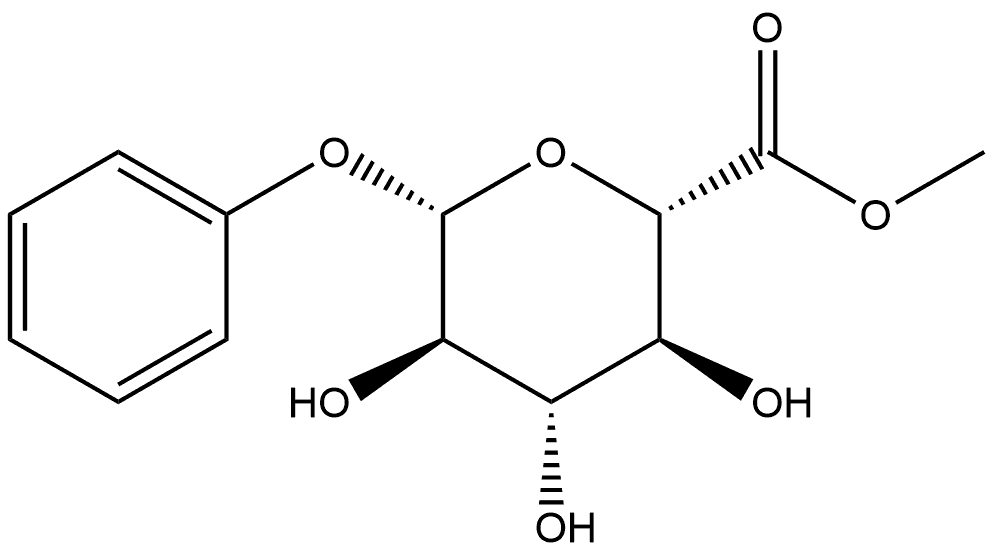 PHENYL Β-D-GLUCURONIDE METHYL ESTER 结构式