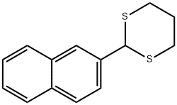 1,3-Dithiane, 2-(2-naphthalenyl)- Struktur