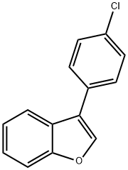 3-(4-氯苯基)苯并呋喃, 57329-30-3, 结构式