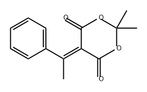 1,3-Dioxane-4,6-dione, 2,2-dimethyl-5-(1-phenylethylidene)-