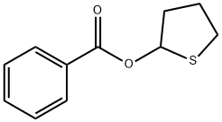 2-Benzoyloxy-tetrahydro-thiophene Struktur