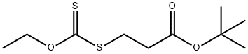 Propanoic acid, 3-[(ethoxythioxomethyl)thio]-, 1,1-dimethylethyl ester Structure