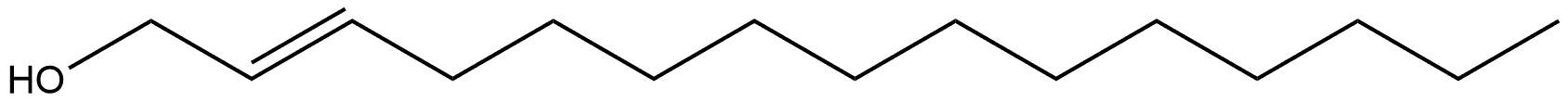 (E)-2-Pentadecen-1-ol Struktur