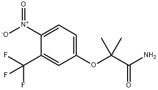 Propanamide, 2-methyl-2-[4-nitro-3-(trifluoromethyl)phenoxy]-, 62100-51-0, 结构式