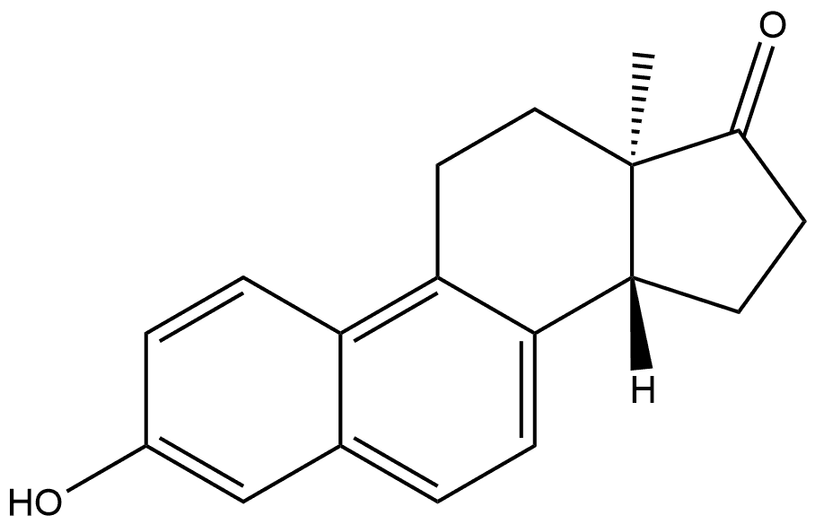Estra-1,3,5,7,9-pentaen-17-one, 3-hydroxy-, (13α,14β)- (9CI), 632-40-6, 结构式
