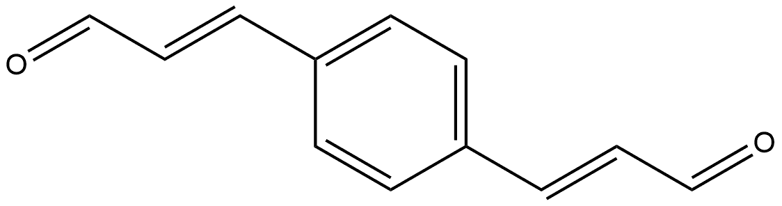 (2E,2'E)-3,3'-(1,4-亚苯基)二丙烯醛 结构式