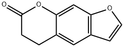 7H-Furo[3,2-g][1]benzopyran-7-one, 5,6-dihydro- Structure