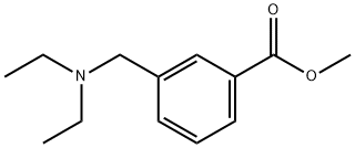 Benzoic acid, 3-[(diethylamino)methyl]-, methyl ester 结构式
