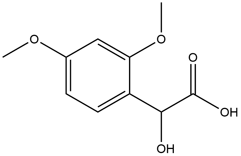 Benzeneacetic acid, α-hydroxy-2,4-dimethoxy- Structure