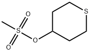 Methanesulfonic acid, tetrahydro-2H-thiopyran-4-yl ester 结构式