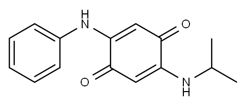 2-[(1-甲基乙基)氨基]-5-(苯胺)-2,5-环己二烯-1,4-二酮 结构式