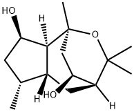 (1S,5aβ,8aα,9S)-Octahydro-1,3,3,6α-tetramethyl-1,4α-ethano-1H-cyclopent[c]oxepine-8β,9-diol 结构式