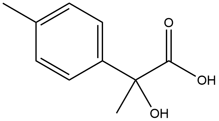 2-羟基-2-(对甲苯基)丙酸, 70589-40-1, 结构式