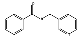 N-(吡啶-3-基甲基)苯甲酰胺 结构式