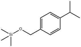 Benzene, 1-(1-methylethyl)-4-[[(trimethylsilyl)oxy]methyl]- Structure