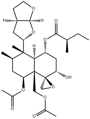 (3β)-14,15-Dihydro-1β-[(S)-2-methyl-1-oxobutoxy]caryoptinol Structure