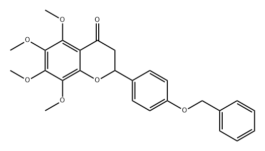 4H-1-Benzopyran-4-one, 2,3-dihydro-5,6,7,8-tetramethoxy-2-[4-(phenylmethoxy)phenyl]-