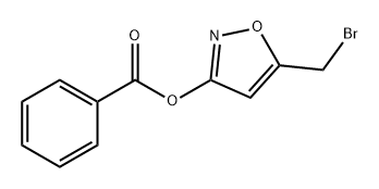 3-Isoxazolol, 5-(bromomethyl)-, 3-benzoate 结构式