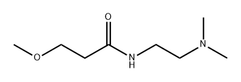 N-(2-二甲基氨基乙基)-3-甲氧基丙酰胺, 74302-23-1, 结构式