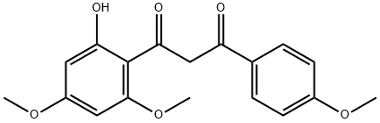 1,3-Propanedione, 1-(2-hydroxy-4,6-dimethoxyphenyl)-3-(4-methoxyphenyl)- Structure