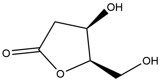 D-threo-Pentonic acid, 2-deoxy-, γ-lactone Struktur