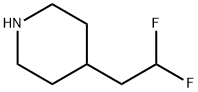 Piperidine, 4-(2,2-difluoroethyl)- 结构式