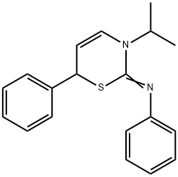 Benzenamine, N-[3,6-dihydro-3-(1-methylethyl)-6-phenyl-2H-1,3-thiazin-2-ylidene]-