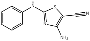 4-AMino-2-(phenylaMino)thizole-5-carbonitrile 结构式